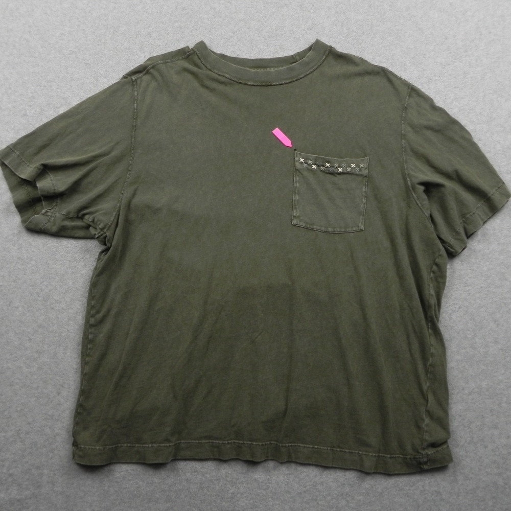 Abercrombie & Fitch T-Shirt Mens XL Soft A&F Pocket Tee Green Short Sleeve